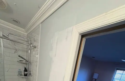 Drywall repair with a seamless, color-matched finish completed for a client in Old Bridge, NJ