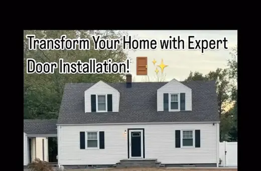Professional exterior door installation improving both curb appeal and home security