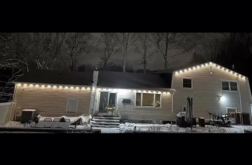 250 feet of Govee permanent outdoor lighting installed with concealed, clean wiring